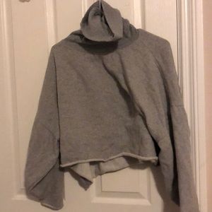 Oak And Fort Cropped Turtleneck Sweatshirt Size S